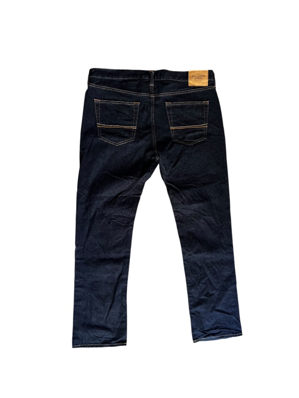 Abercrombie & Fitch Dark Wash Slim Straight Denim 36x32 - Picture 2 of 5